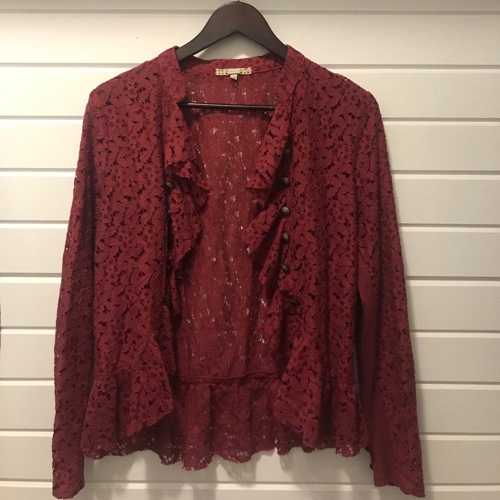 Lace blazer